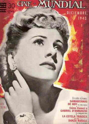 CINE-MUNDIAL magazine side cover December 1943
