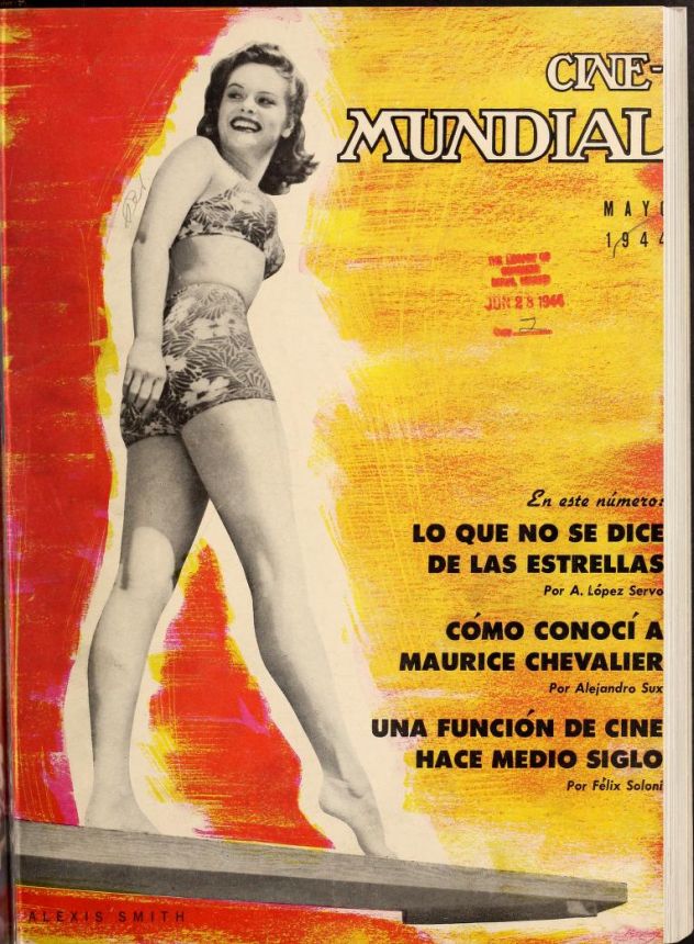 CINE-MUNDIAL magazine side cover May 1944