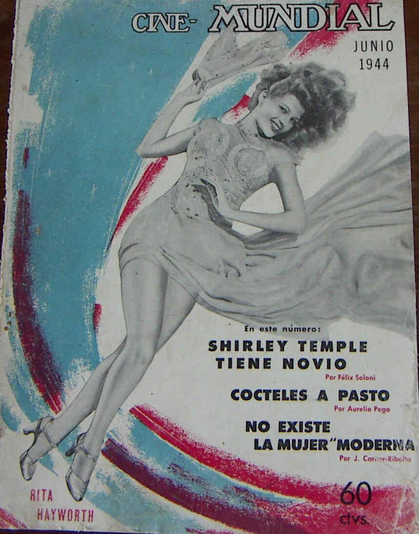 CINE-MUNDIAL magazine side cover June 1944