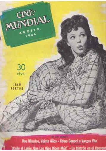 CINE-MUNDIAL magazine side cover August 1944