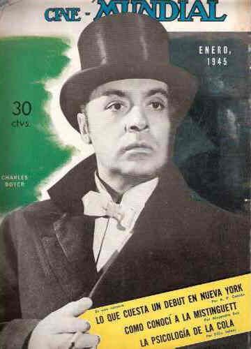 CINE-MUNDIAL magazine side cover January 1945