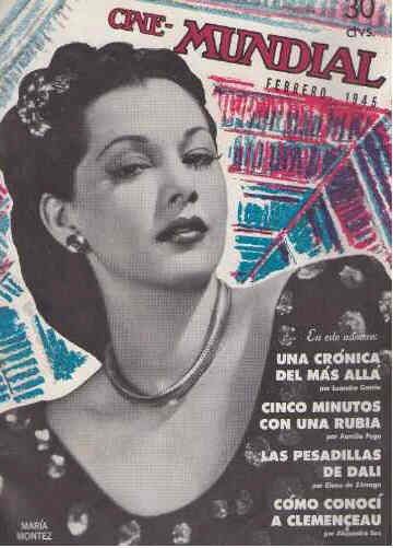 CINE-MUNDIAL magazine side cover February 1945