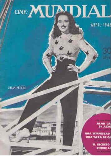 CINE-MUNDIAL magazine side cover April 1945