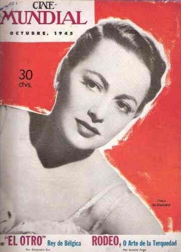 CINE-MUNDIAL magazine side cover October 1945