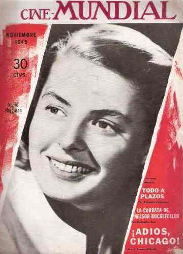 CINE-MUNDIAL magazine side cover November 1945