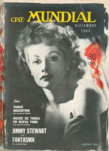 CINE-MUNDIAL magazine side cover December 1945