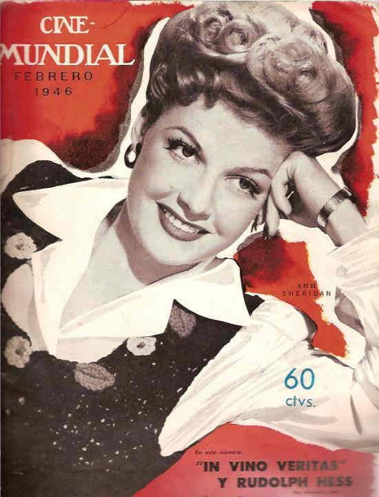 CINE-MUNDIAL magazine side cover February 1946