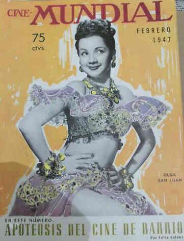 CINE-MUNDIAL magazine side cover February 1947