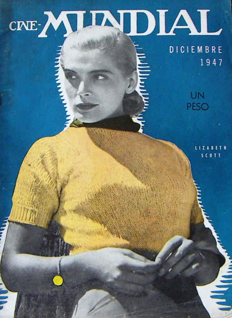 CINE-MUNDIAL magazine side cover December 1947