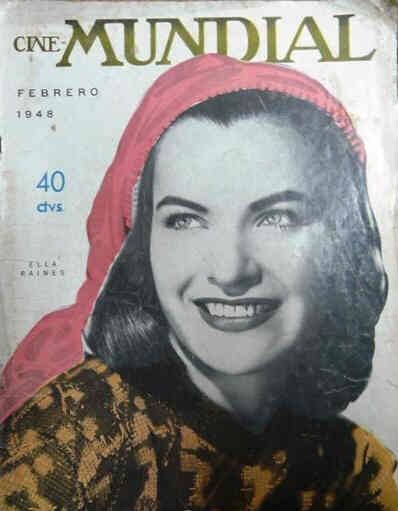 CINE-MUNDIAL magazine side cover February 1948