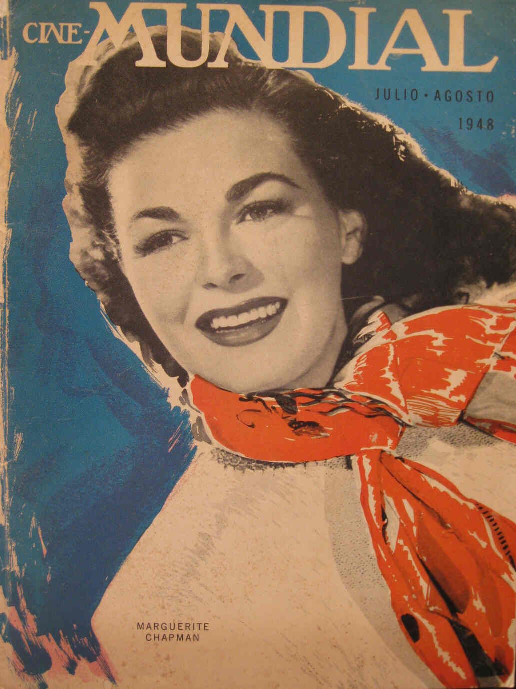 CINE-MUNDIAL magazine side cover July/August 1948