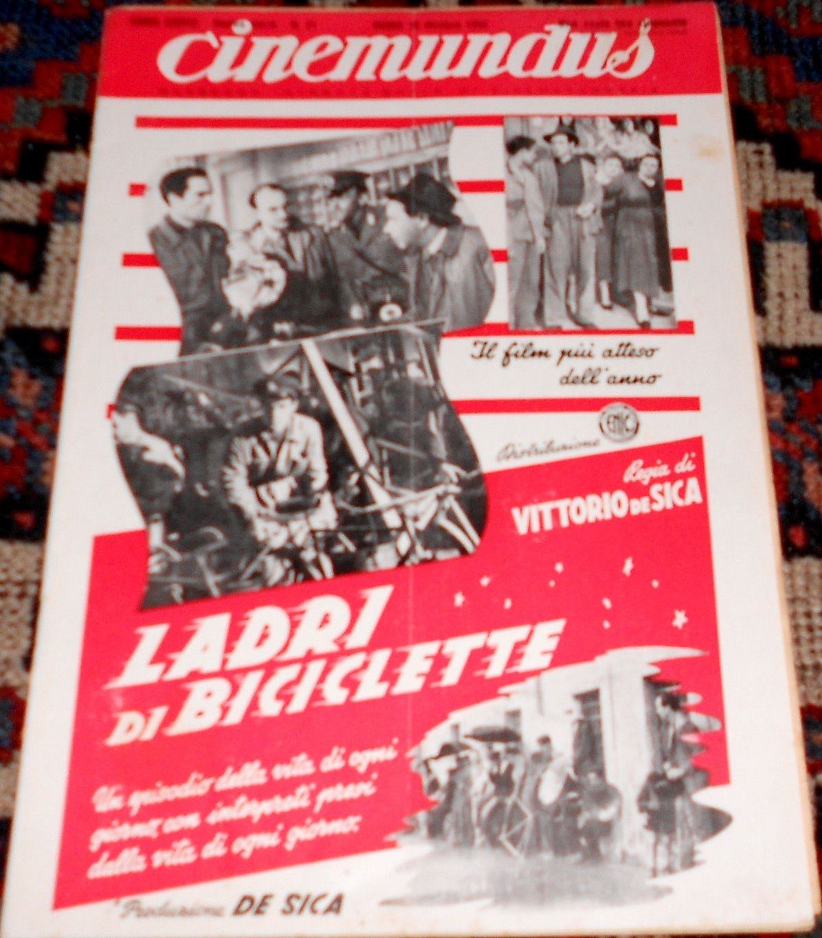 CINEMUNDUS magazine side cover Issue 21 30 October 1948