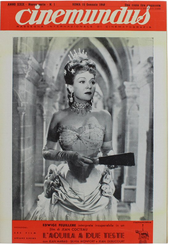 CINEMUNDUS magazine side cover Issue 1 15 January 1949
