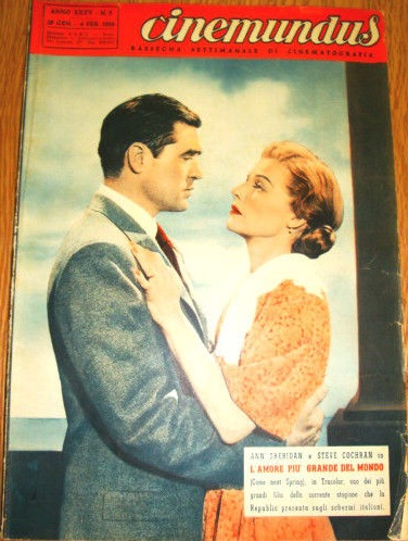 CINEMUNDUS magazine side cover Issue 3 4 February 1956