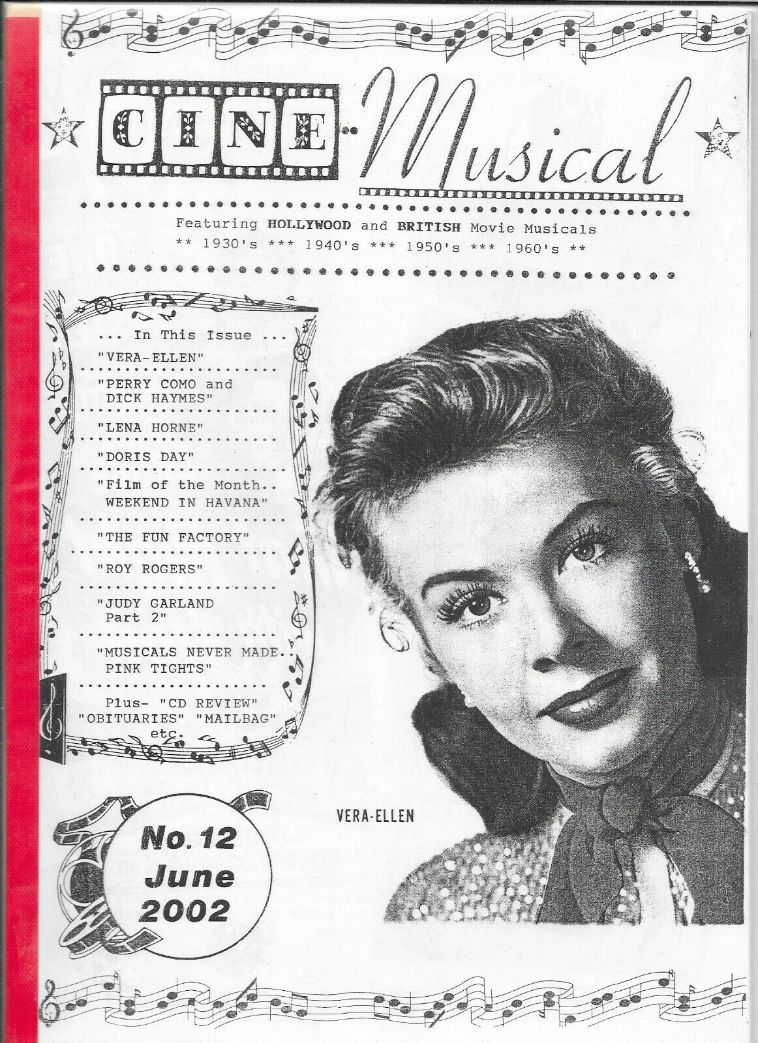 CINE MUSICAL magazine side cover Issue 12  June 2002