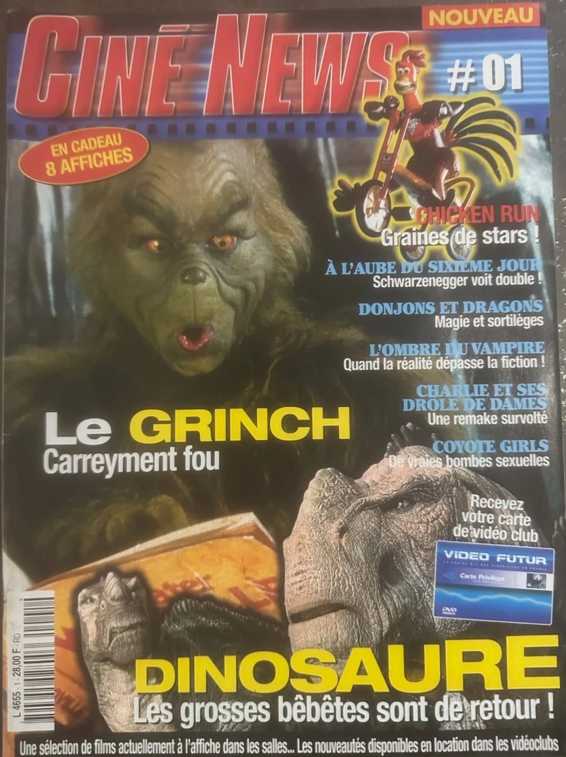 CINE NEWS (FR) magazine side cover Issue 1 December 2000