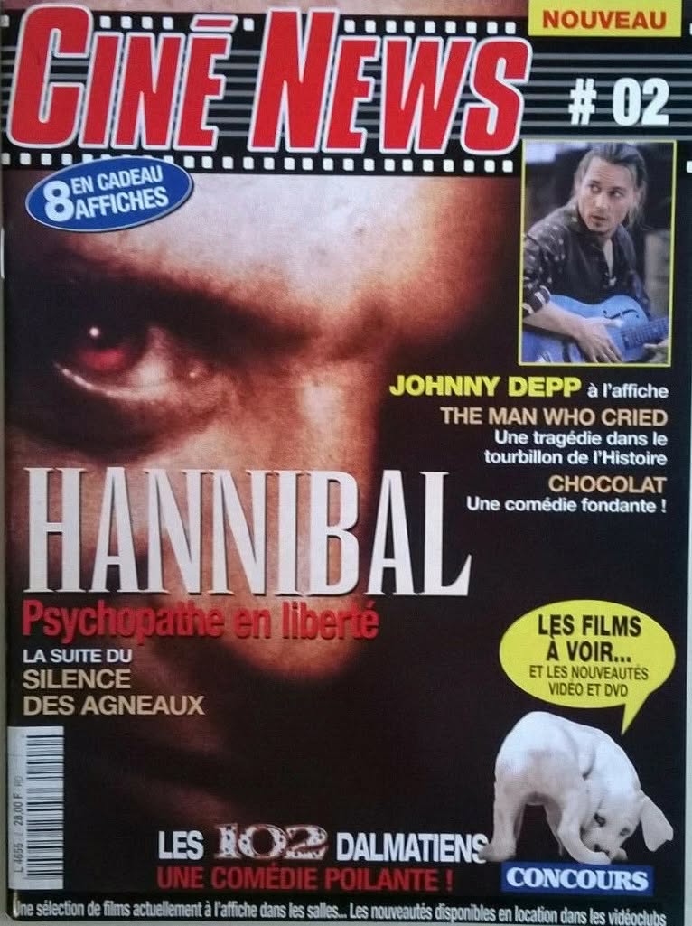 CINE NEWS (FR) magazine side cover Issue 2 February 2001