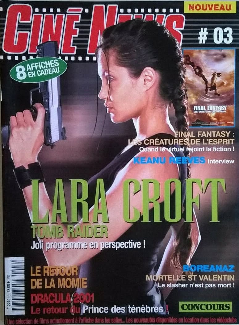 CINE NEWS (FR) magazine side cover Issue 3  April 2001