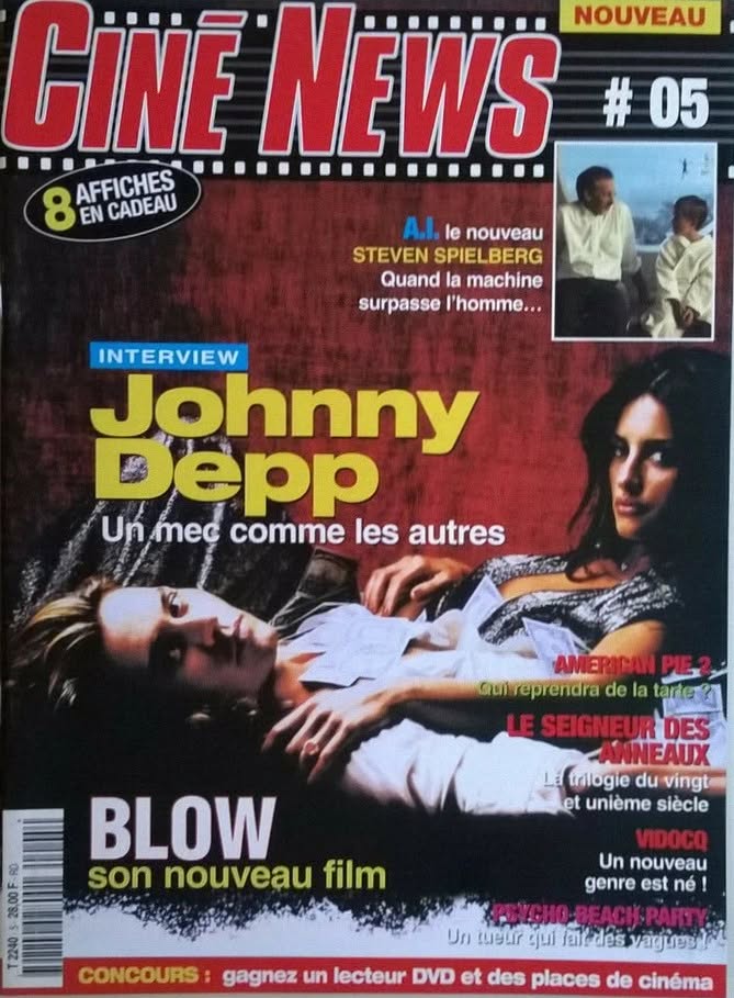 CINE NEWS (FR) magazine side cover Issue 5  September 2001