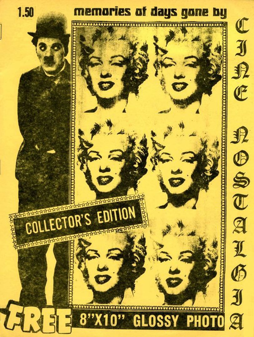 CINE NOSTALGIA magazine side cover Issue 1   1971