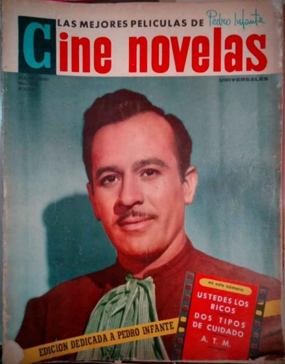CINE NOVELAS magazine side cover Issue 25  May 1961