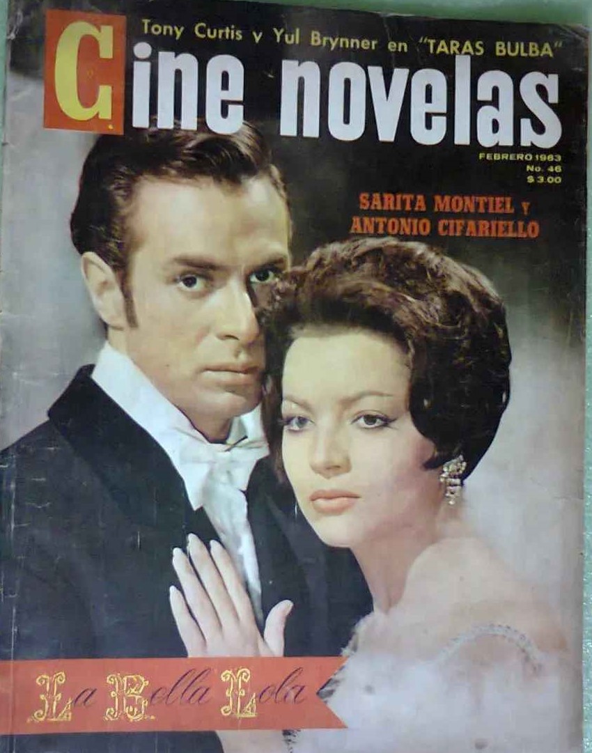 CINE NOVELAS magazine side cover Issue 46  February 1963