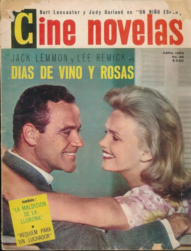 CINE NOVELAS magazine side cover Issue 48  April 1963