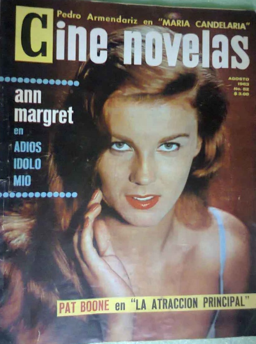 CINE NOVELAS magazine side cover Issue 52  August 1963
