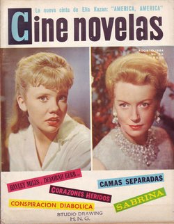 CINE NOVELAS magazine side cover Issue 64  August 1964