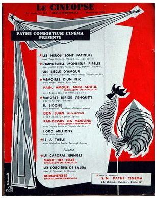 CINEOPSE | LE magazine side cover Issue 344 1 September 1955