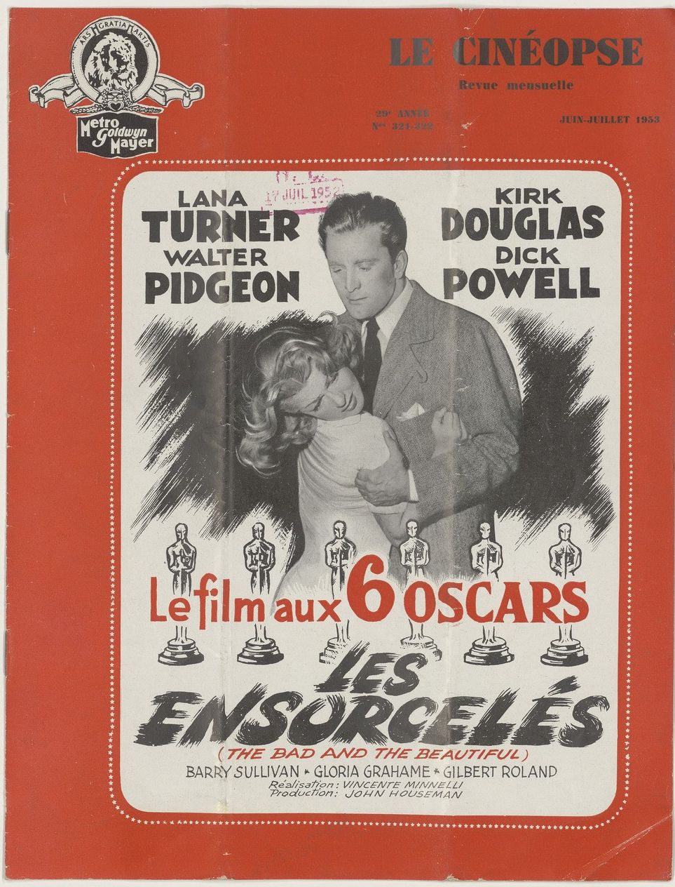 CINEOPSE | LE magazine side cover Issue 321 1 June 1953