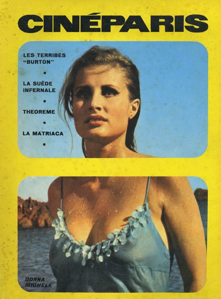 CINEPARIS magazine side cover Issue 4 November 1968