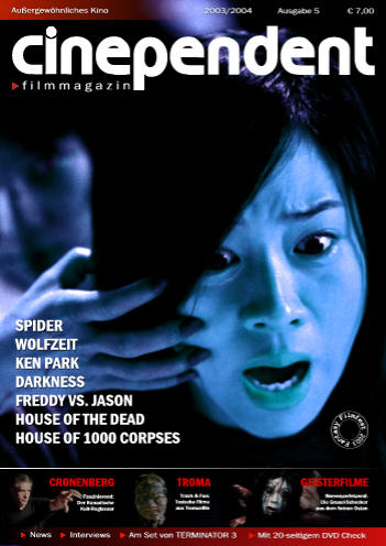 CINEPENDENT magazine side cover Issue 5 November 2003