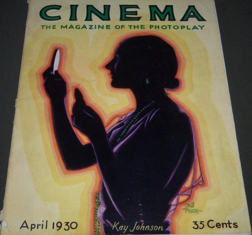 CINEMA 1930 magazine side cover  April 1930