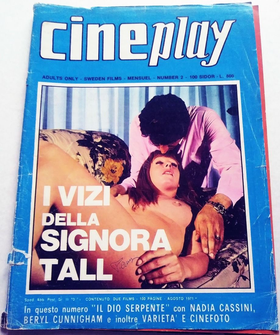 CINEPLAY magazine side cover Issue 2 August 1971