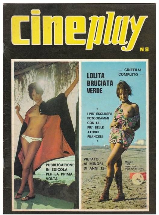 CINEPLAY magazine side cover Issue 8 May 1972