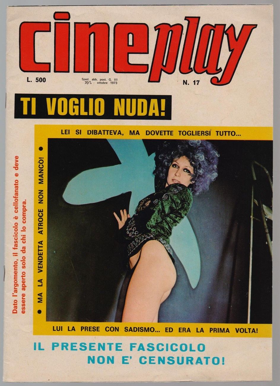 CINEPLAY magazine side cover Issue 17 October 1973
