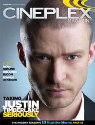 CINEPLEX magazine side cover  Vol 12 # 10 October 2011