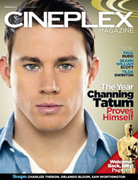CINEPLEX magazine side cover  Vol 13 # 2 February 2012