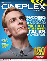 CINEPLEX magazine side cover  Vol 13 # 6 June 2012