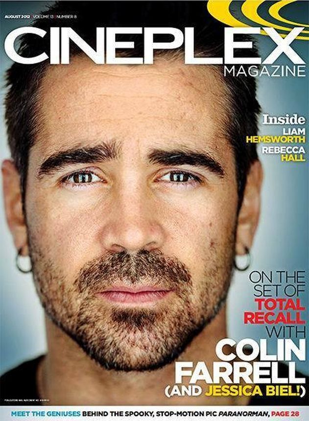 CINEPLEX magazine side cover  Vol 13 # 8 August 2012