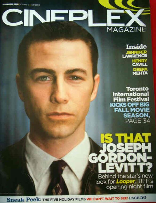 CINEPLEX magazine side cover  Vol 13 # 9 September 2012