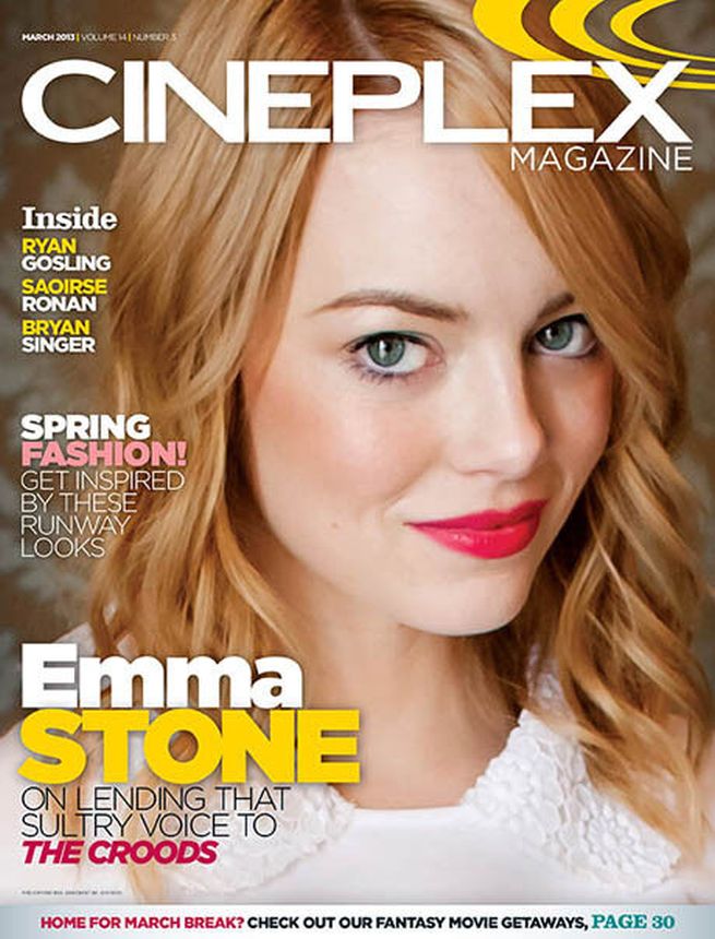 CINEPLEX magazine side cover  Vol 14 # 3 March 2013