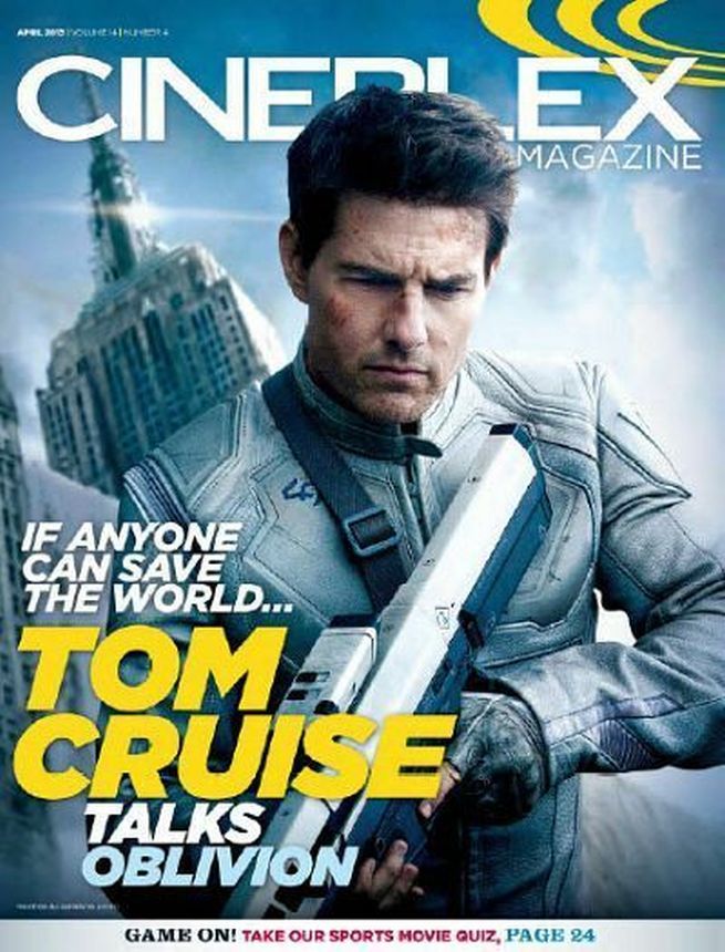 CINEPLEX magazine side cover  Vol 14 # 4 April 2013