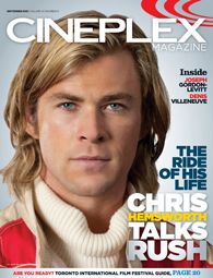 CINEPLEX magazine side cover  Vol 14 # 9 September 2013