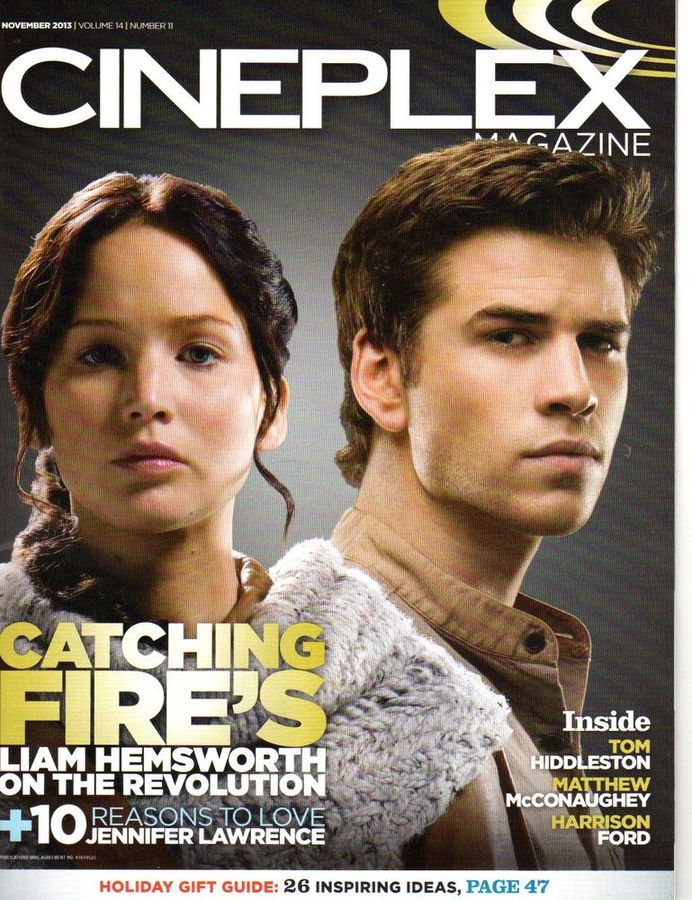 CINEPLEX magazine side cover  Vol 14 # 11 November 2013