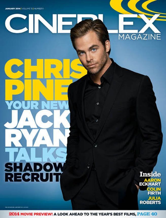 CINEPLEX magazine side cover  Vol 15 # 1 January 2014