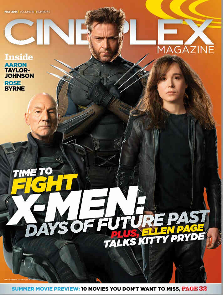 CINEPLEX magazine side cover  Vol 15 # 5 May 2014