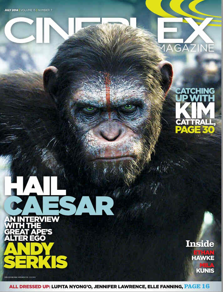 CINEPLEX magazine side cover  Vol 15 # 7 July 2014