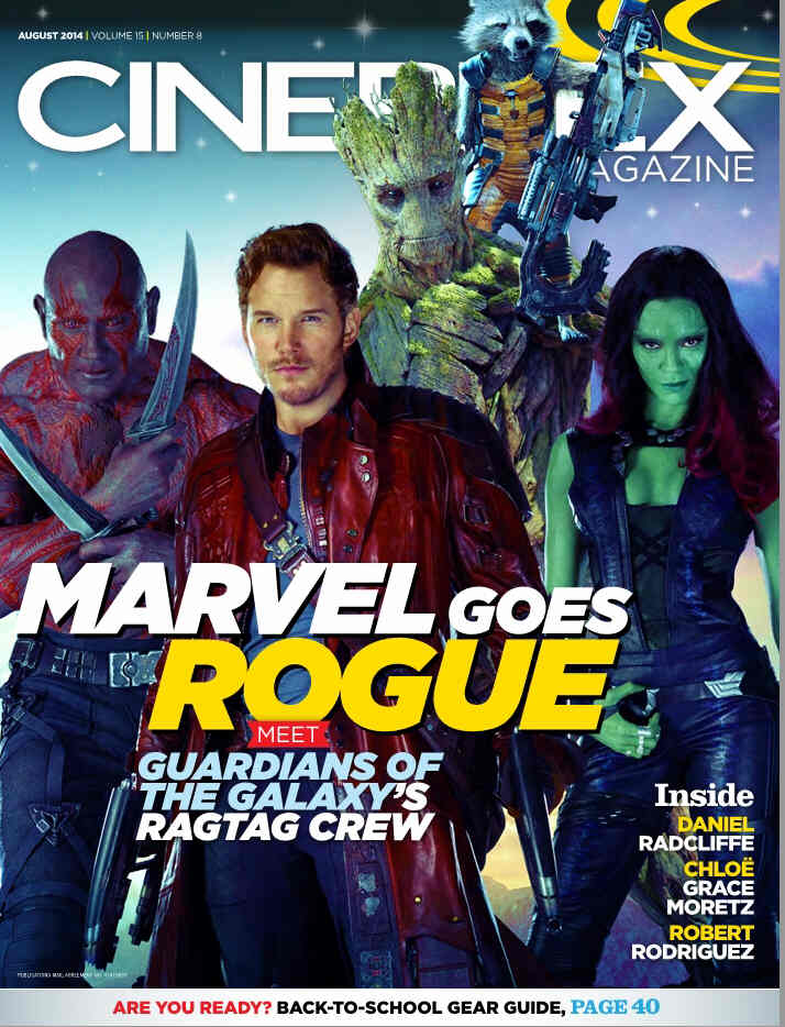 CINEPLEX magazine side cover  Vol 15 # 8 August 2014